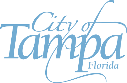 City of Tampa, Florida, blue script logo