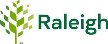City of Raleigh logo, featuring a stylized green tree next to the word 