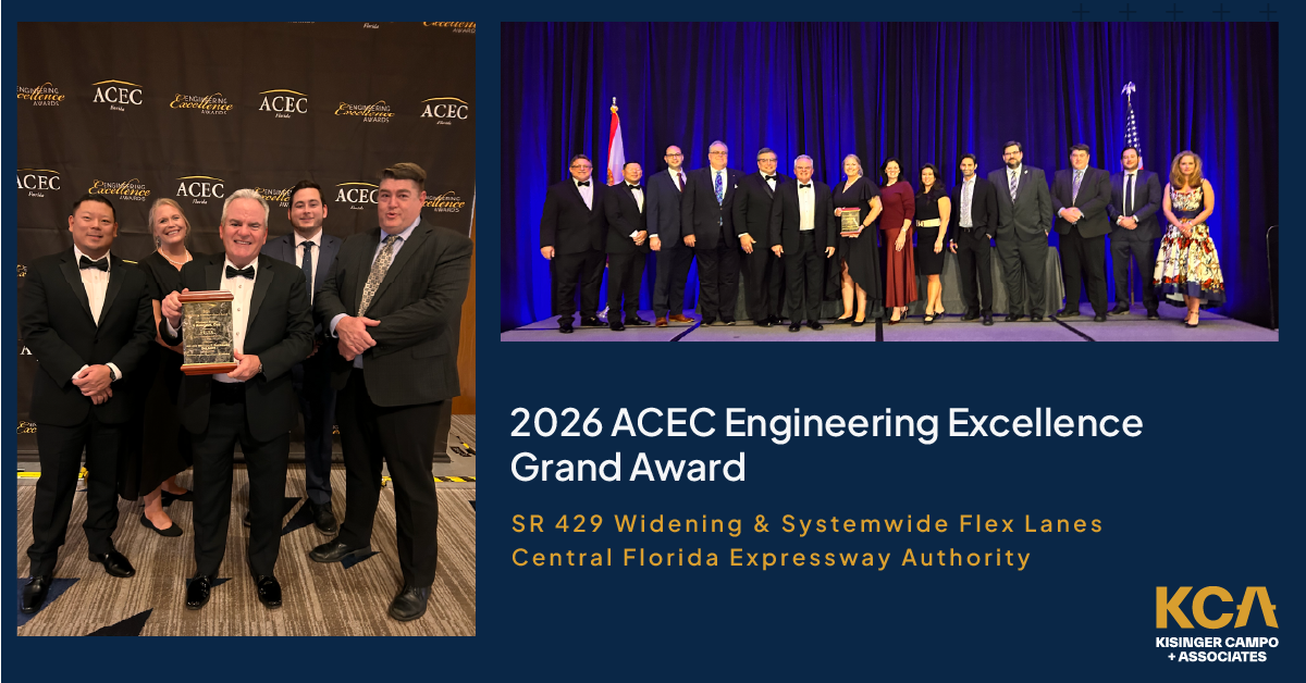 ACEC Engineering Excellence awards ceremony; Central Florida Expressway Authority wins 2026 Grand Award for SR 429 project